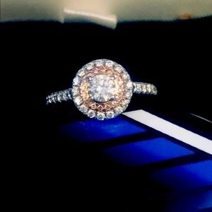 Tiffany & Co 18K Soleste Engagement Ring